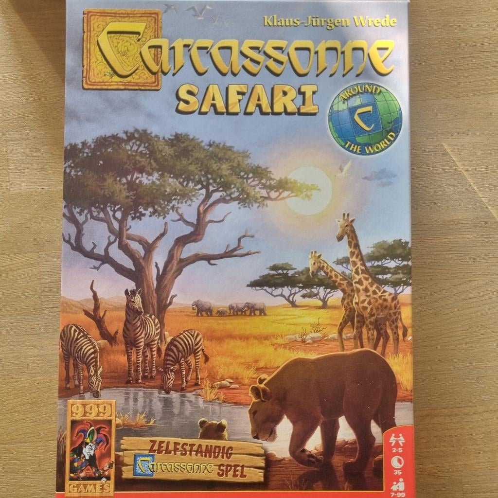 Carcassonne Safari 999 Games, Hobby en Vrije tijd, Gezelschapsspellen | Bordspellen, Ophalen of Verzenden