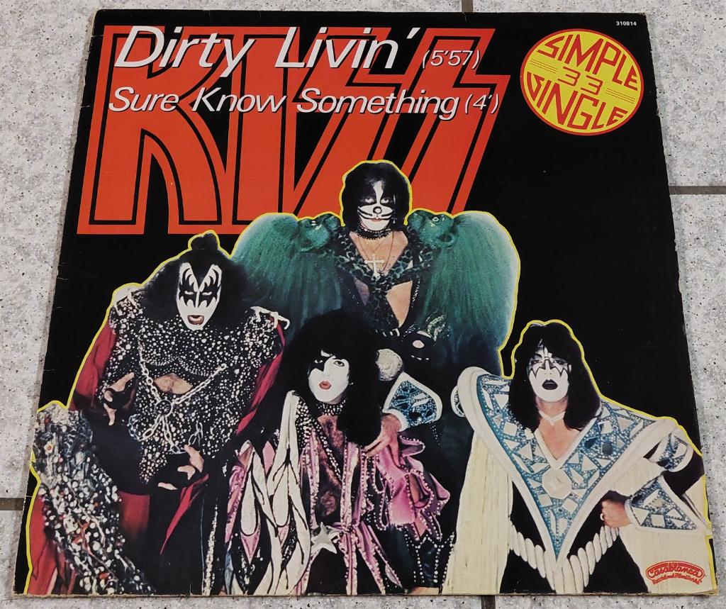 Kiss - Dirty Livin' (Maxisingle Jaren 70), Cd's en Dvd's, Vinyl Singles, Gebruikt, Overige genres, Maxi-single, Ophalen of Verzenden