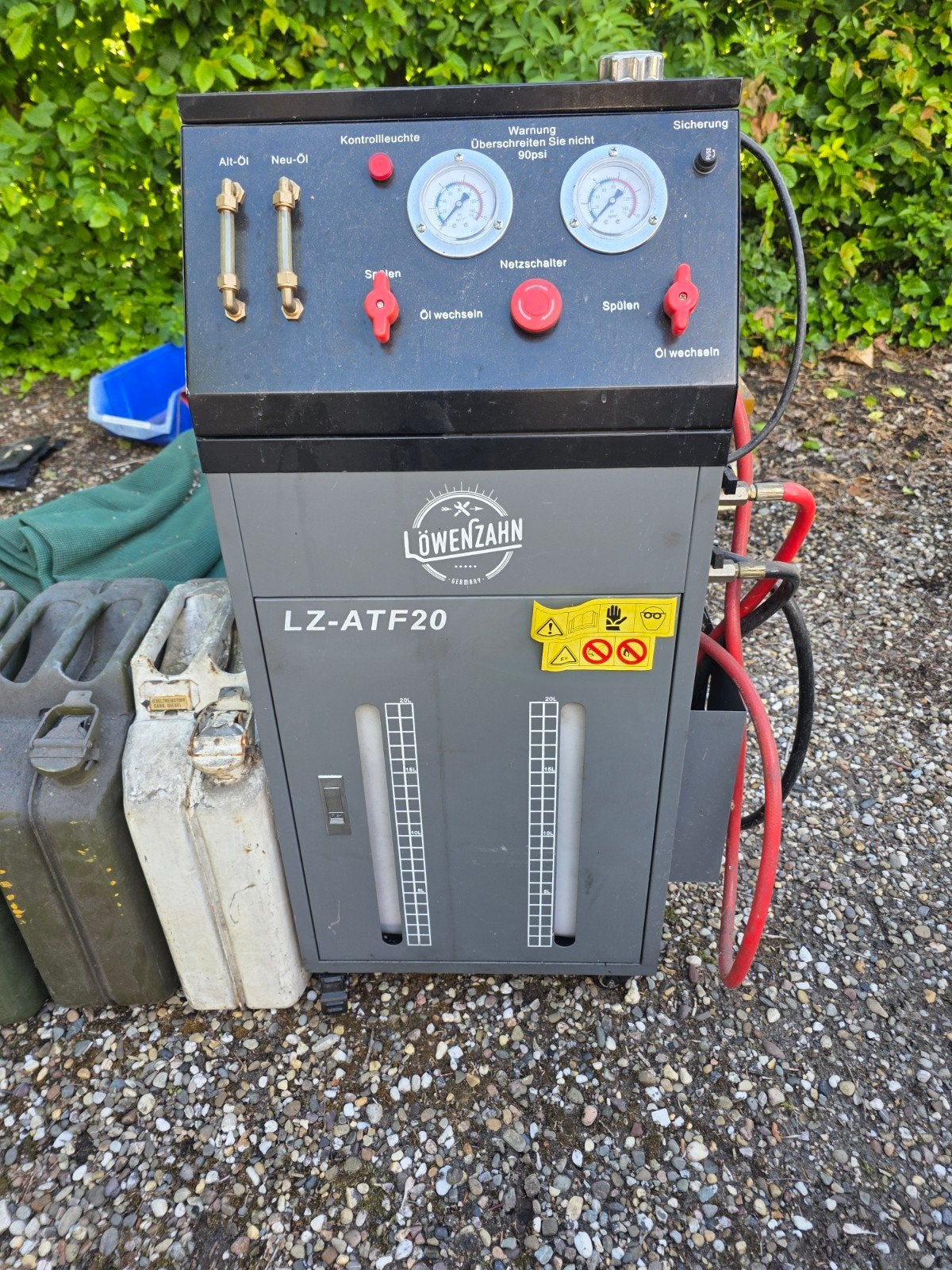 Löwenzahn LZ-ATF20 automaatspoelmachine, Ophalen