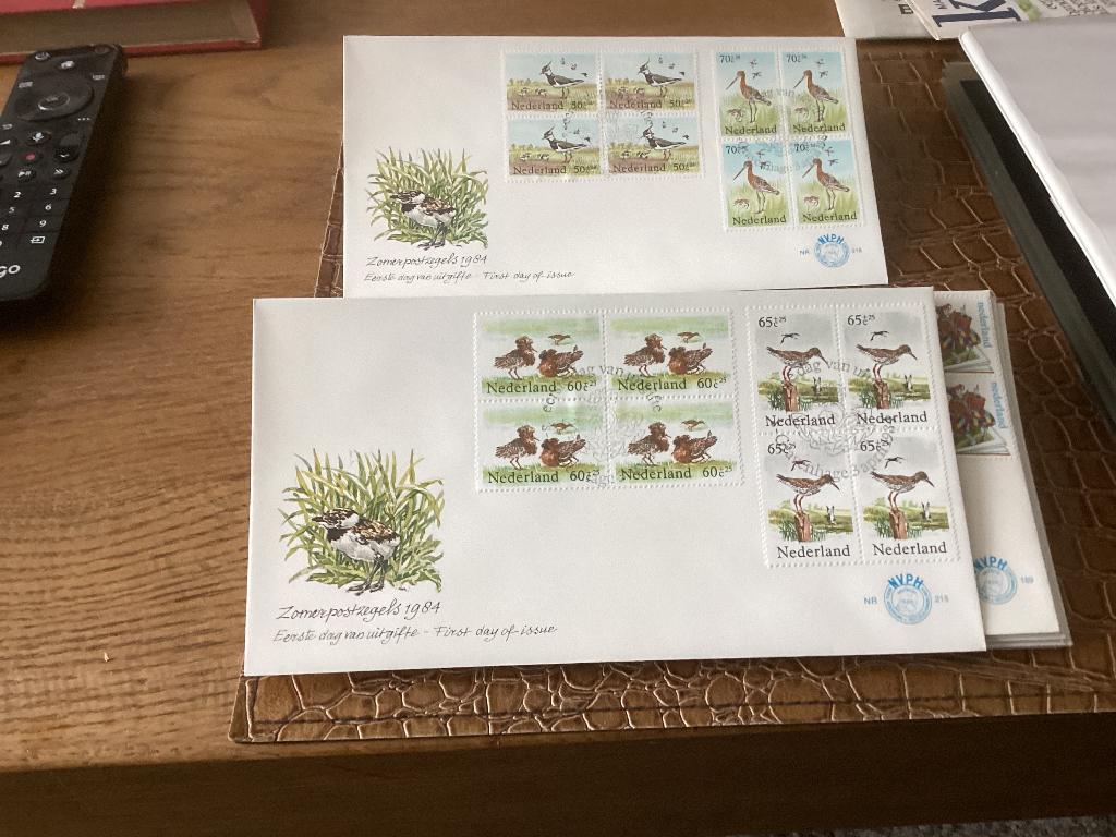 No1976 Afwijkend E215 blokken van 4 Nederland jaargangen fdc, Ophalen, Onbeschreven, Nederland