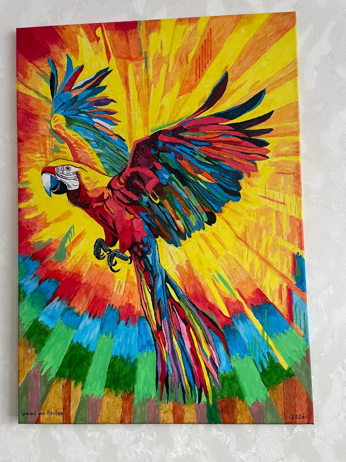 Papegaai, Antiek en Kunst, Ophalen, Overige materialen, Dieren