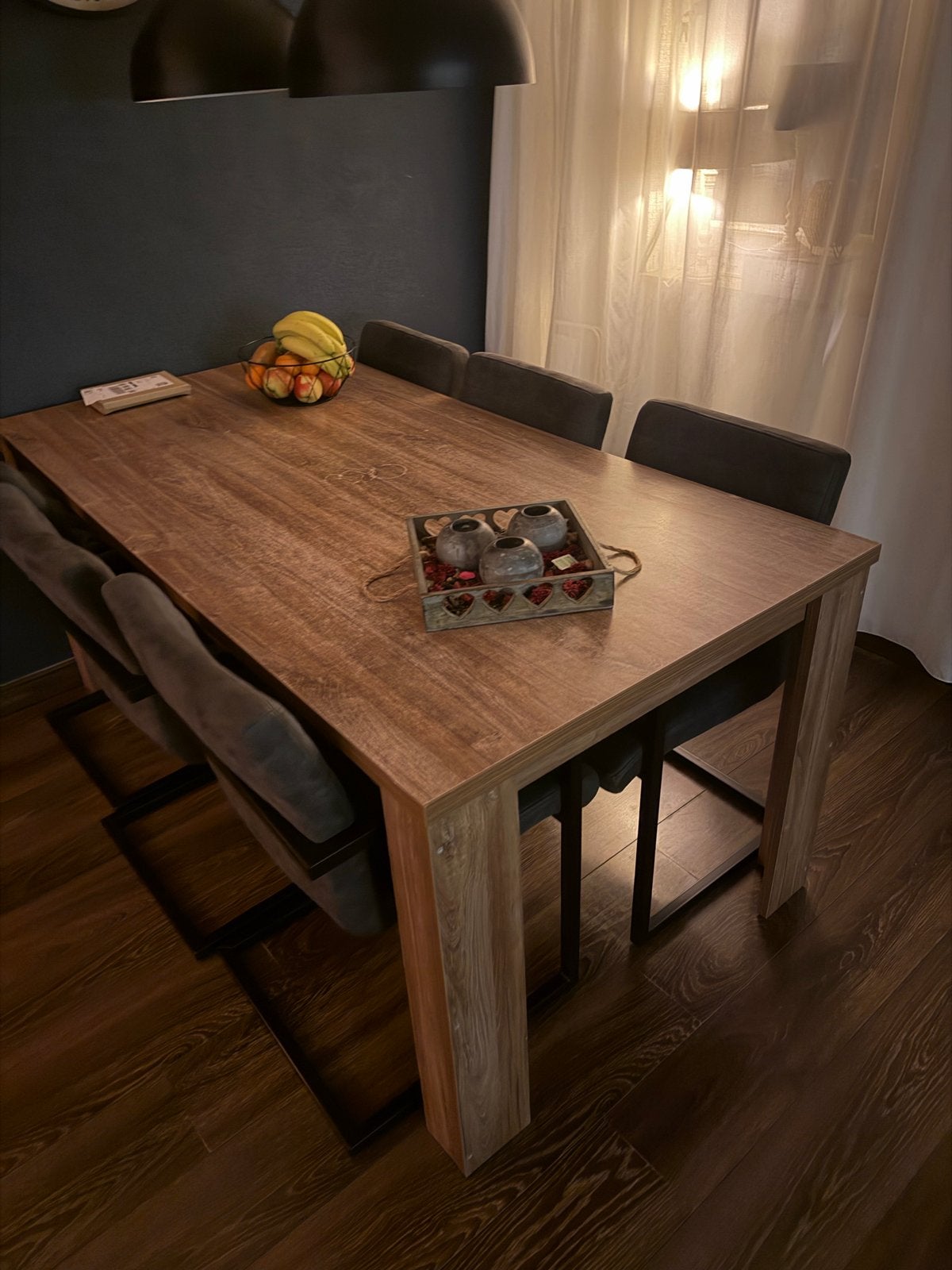 Eettafel, Ophalen, 50 tot 100 cm, Zo goed als nieuw, Vijf personen of meer