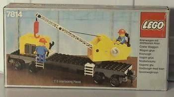 Lego:7814 Crane Wagon with small container 12v, Gebruikt, Compleet, Lego, Ophalen of Verzenden