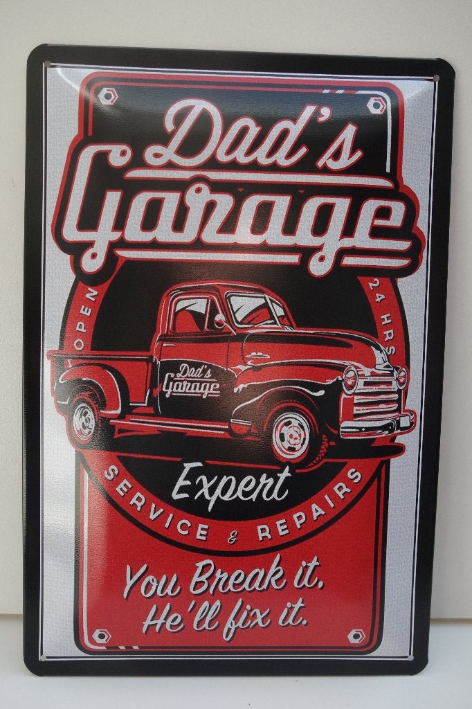 DAD,s GARAGE INFO BORD voor WERKPLAATS, 20 cm, Nieuw, Ophalen of Verzenden, 30 cm