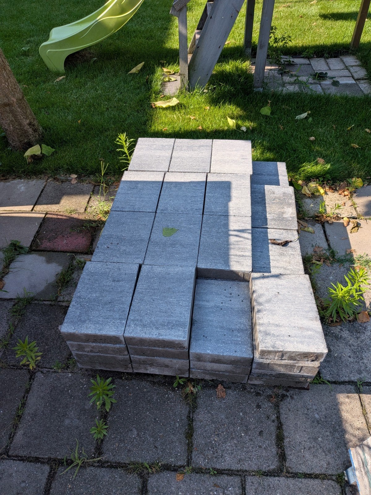 69 betonnen tegels 30x20cm (4,14m²), Tuin en Terras, Tegels en Klinkers, Ophalen, Nieuw, Minder dan 5 m², Beton