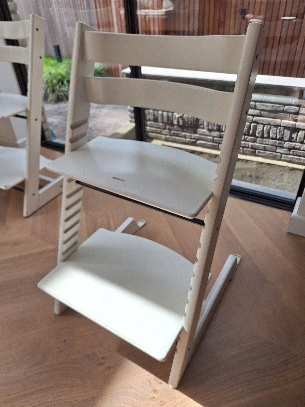 Witte Stokke Tripp Trapp kinderstoel, Ophalen, Gebruikt, Meegroeistoel