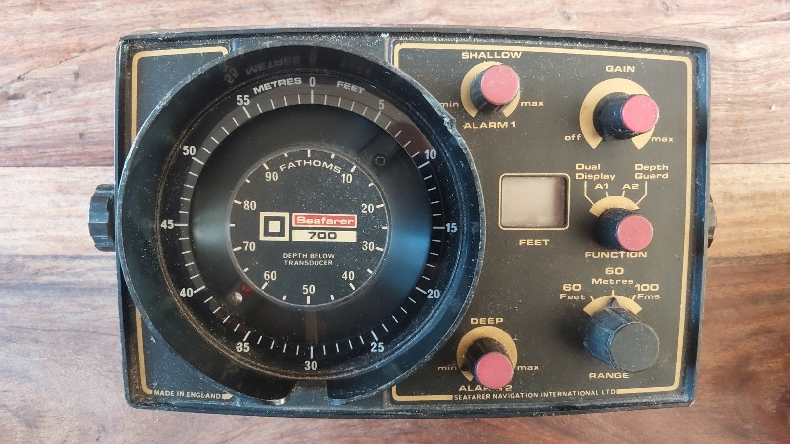 Vintage Seafarer 700 Dieptemeter - Decoratief Object, Watersport en Boten, Ophalen of Verzenden, Gebruikt, Overige typen