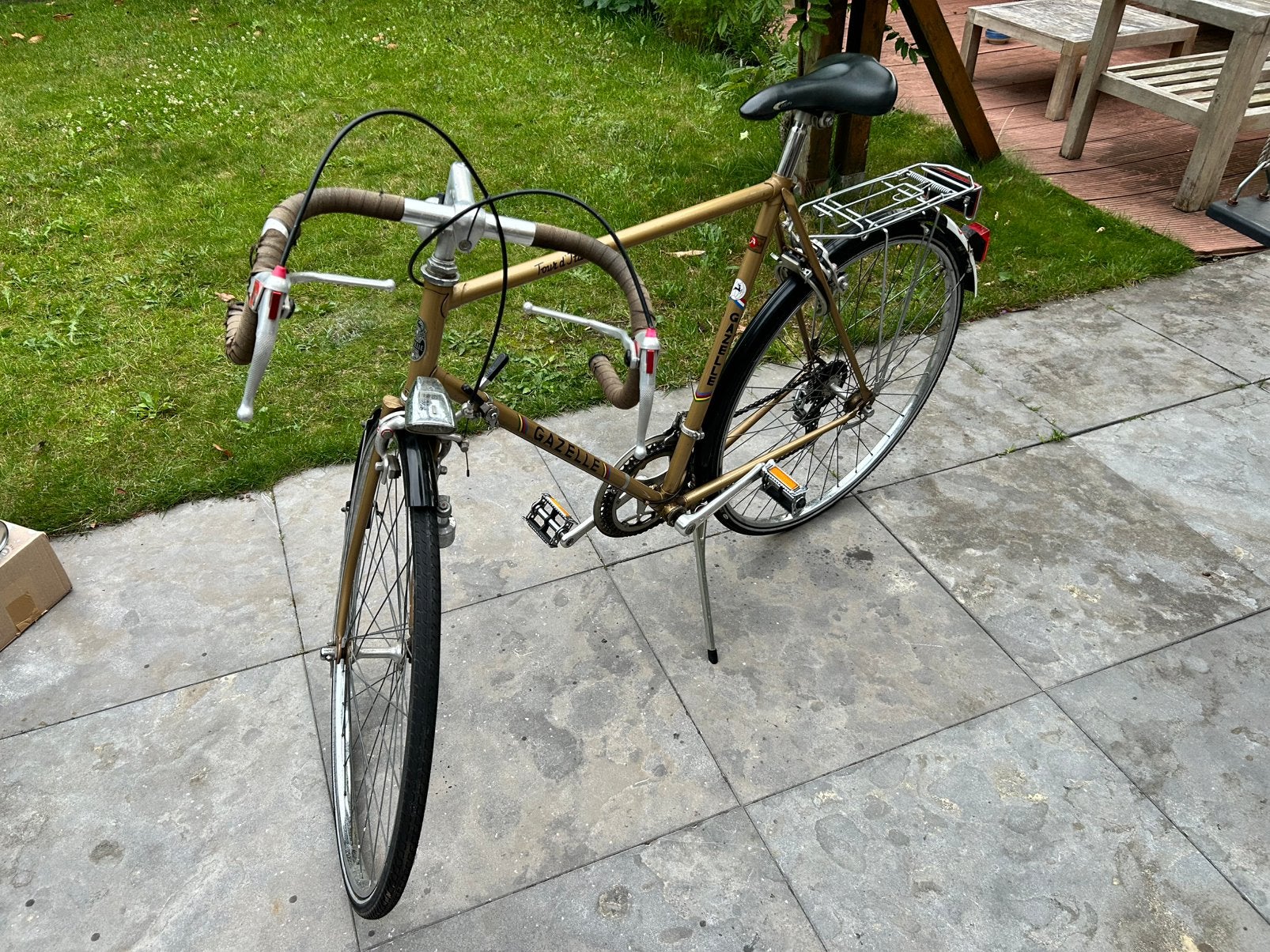 Gazelle Tour de France herenfiets Vintage retro, Fietsen en Brommers, Ophalen, Gebruikt, 15 tot 20 versnellingen, 55 cm of meer