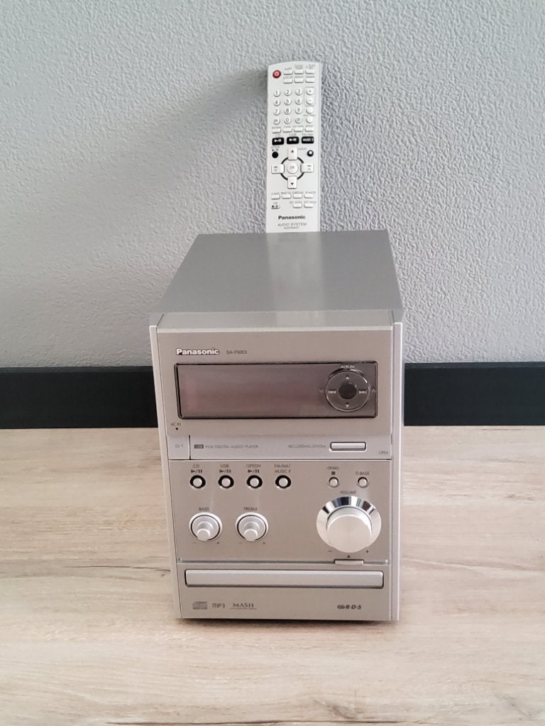 Te koop Panasonic CD Stereo Systeem, Ophalen of Verzenden, Zo goed als nieuw, Tuner of Radio, Overige merken