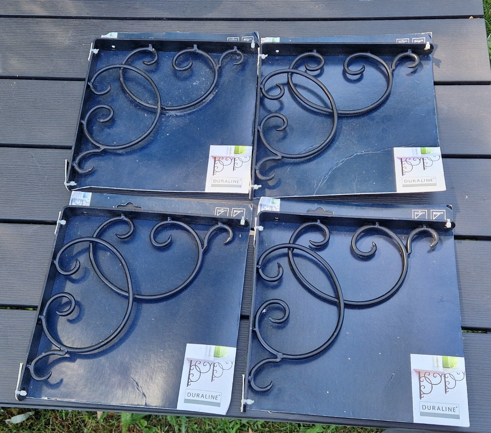 Duraline classic curly plankdrager zwart metaal, Huis en Inrichting, Ophalen of Verzenden, Nieuw