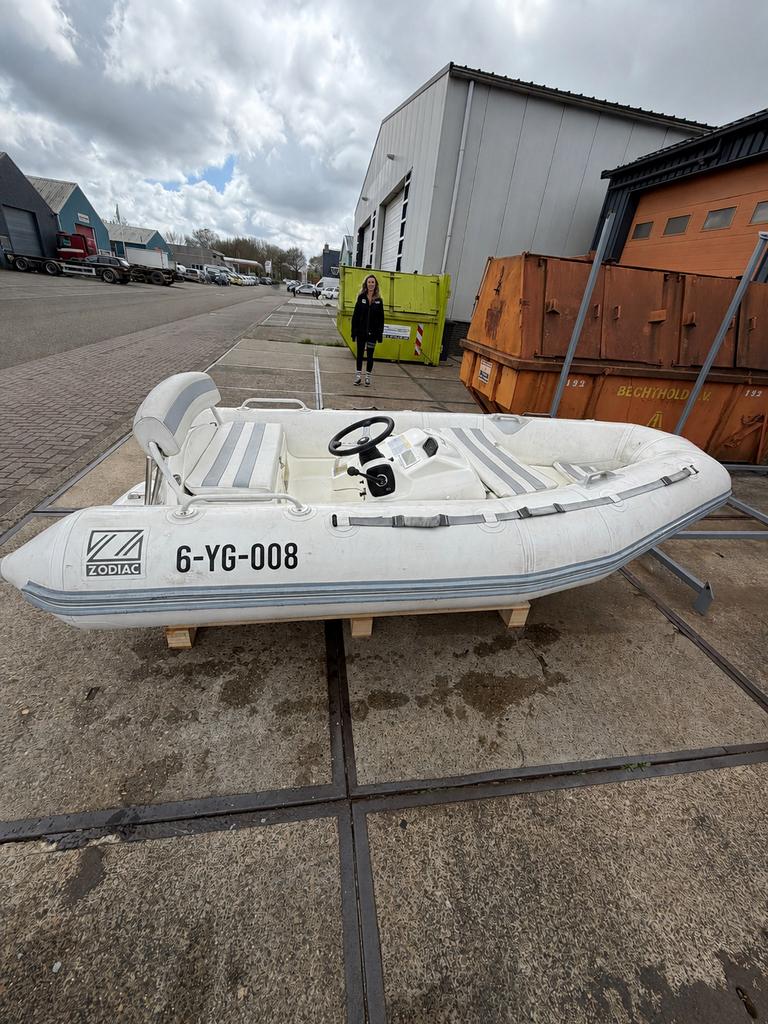 Zodiac Projet 350 rib, Watersport en Boten, Vis- en Consoleboten, Gebruikt, Zodiac, Elektrische start, Benzine, 70 pk of meer