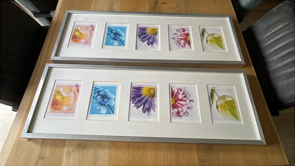 Ikea Ribba fotolijst (2st) 90x32,5 cm met passe-partout, Huis en Inrichting, Ophalen, Zo goed als nieuw, 75 tot 100 cm, Minder dan 50 cm