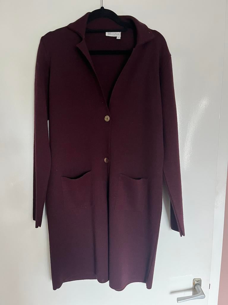Bordeaux rood Belluna vest, Verzenden, Zo goed als nieuw, Maat 38/40 (M), Rood