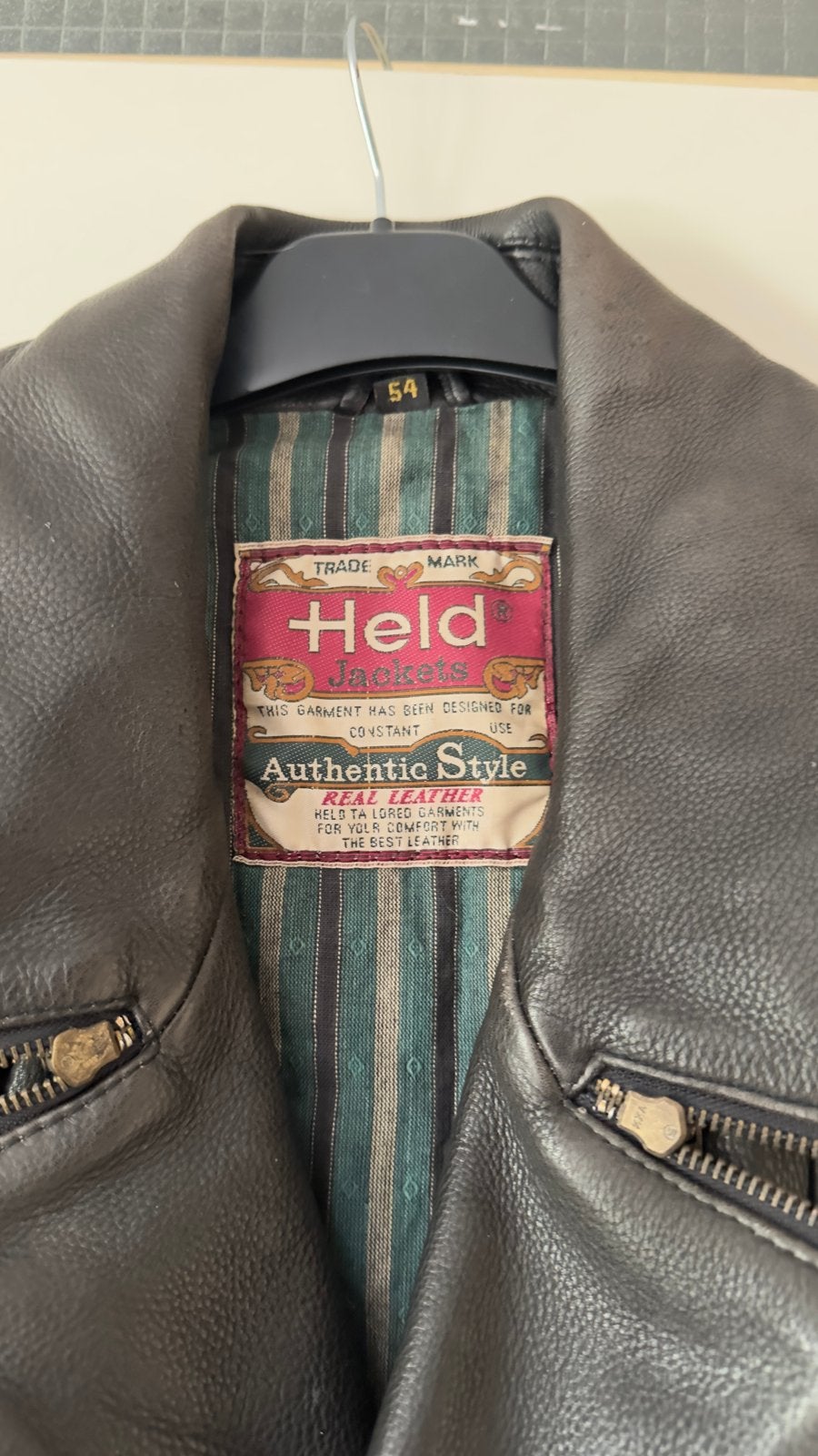 Held Jackets Leren Jas - Maat 54 (L), Ophalen of Verzenden, Gedragen, Maat 52/54 (L), Bruin