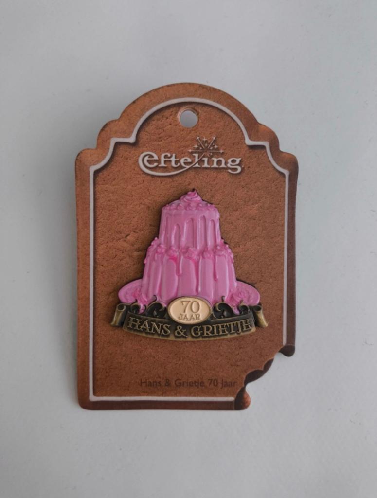 Efteling Hans & Grietje 70 jaar pin - Nieuw, Verzamelen, Ophalen of Verzenden, Nieuw, Button of Speldje