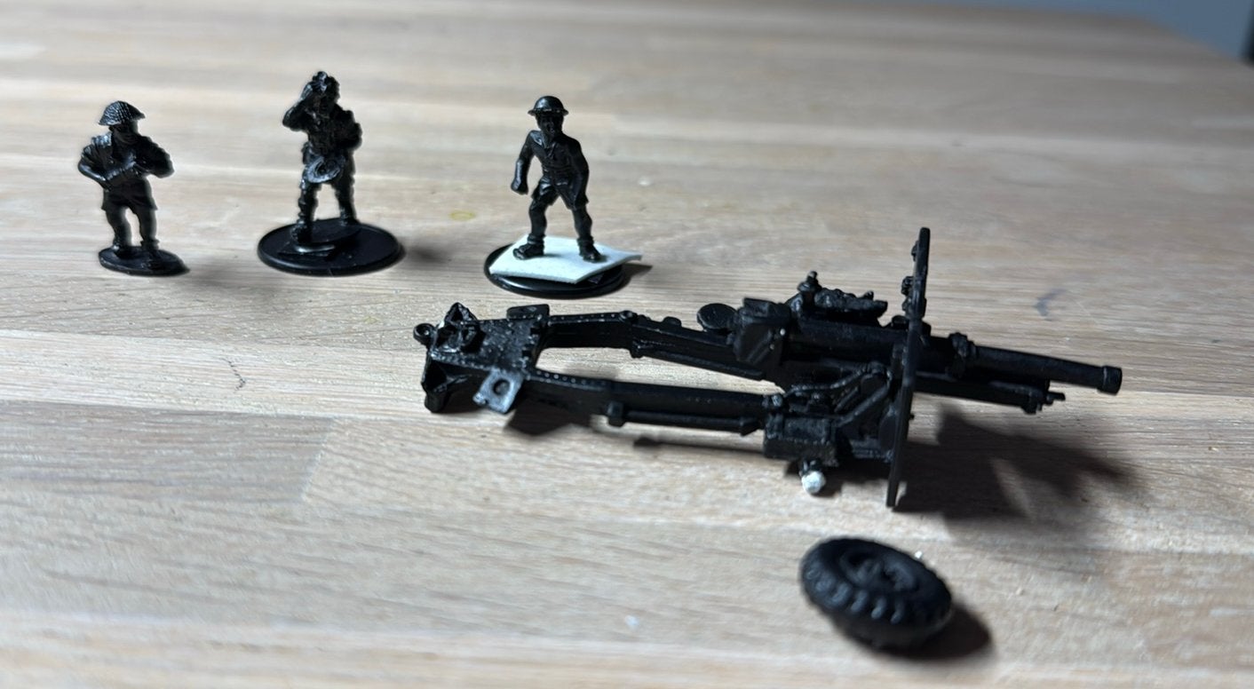 Bolt Action british 8th Army 25 Pounder Light Artillery, Ophalen of Verzenden, Zo goed als nieuw, Historisch
