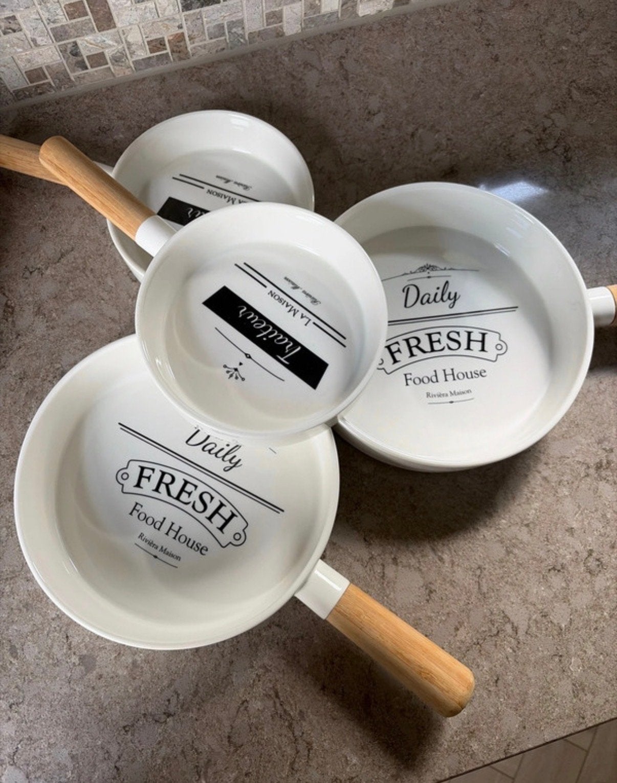 Rivièra Maison Daily Fresh Serveerschalen Set, Overige merken, Nieuw, Ophalen of Verzenden, Schaal of Schalen