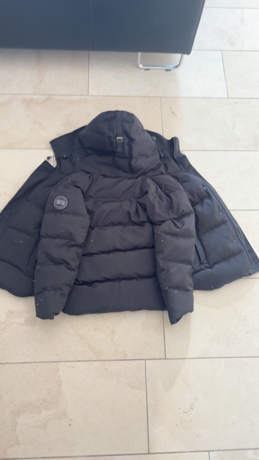 Canada Goose winterjas zwart op zwart, Ophalen, Gedragen, Maat 48/50 (M), Zwart