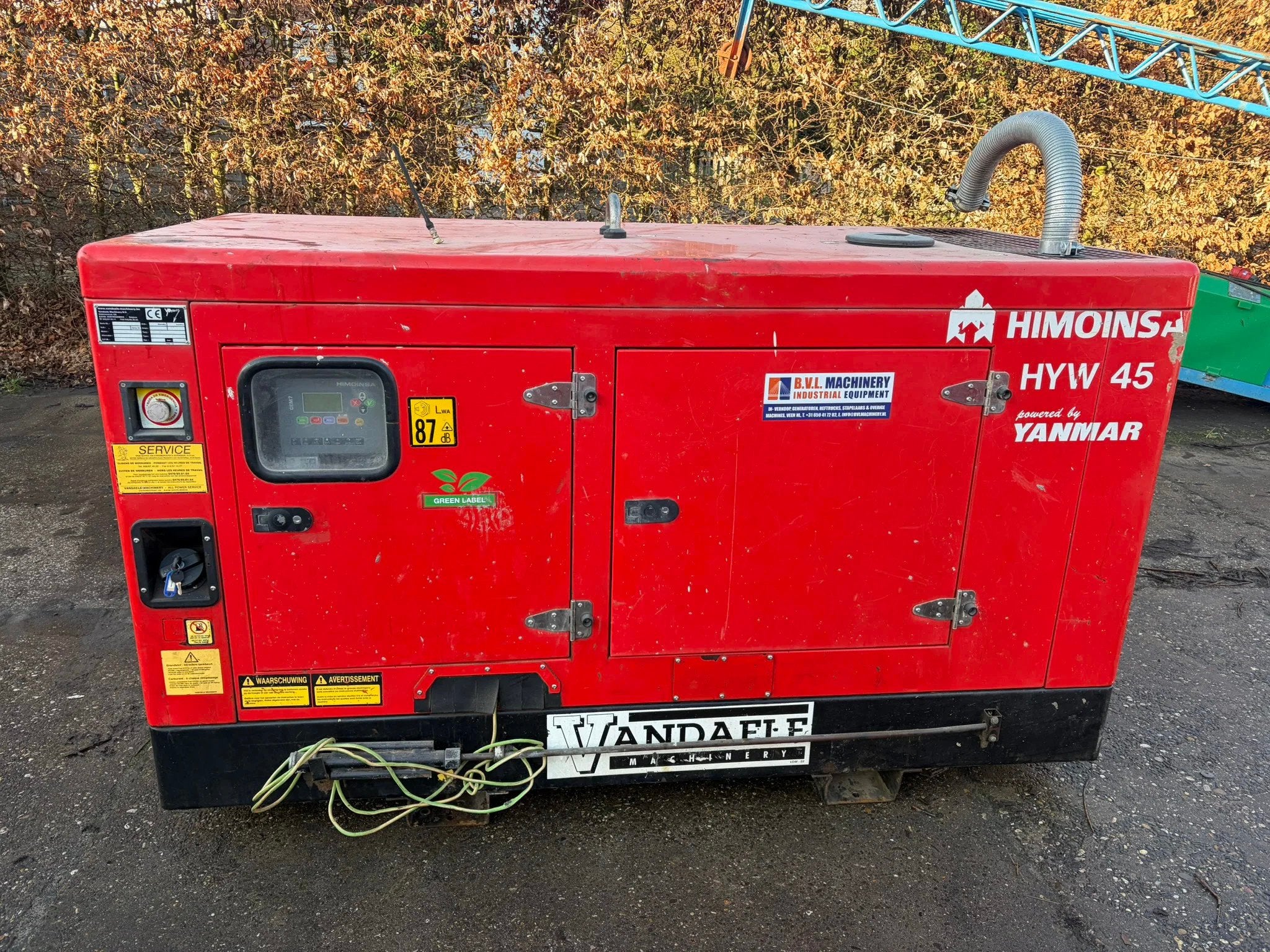 Himoinsa HYW 45 kVA Yanmar stamford aggregaat generatorset