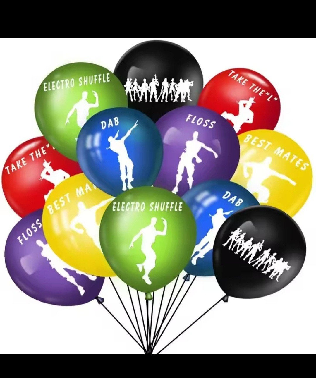 Fortnite Dans Thema Ballonnen - Diverse Kleuren en Dansjes, Ophalen, Nieuw, Versiering, Verjaardag