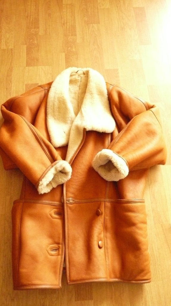 Lammy coat in prachtige staat, Kleding | Dames, Ophalen of Verzenden, Zo goed als nieuw, Maat 38/40 (M), Bruin