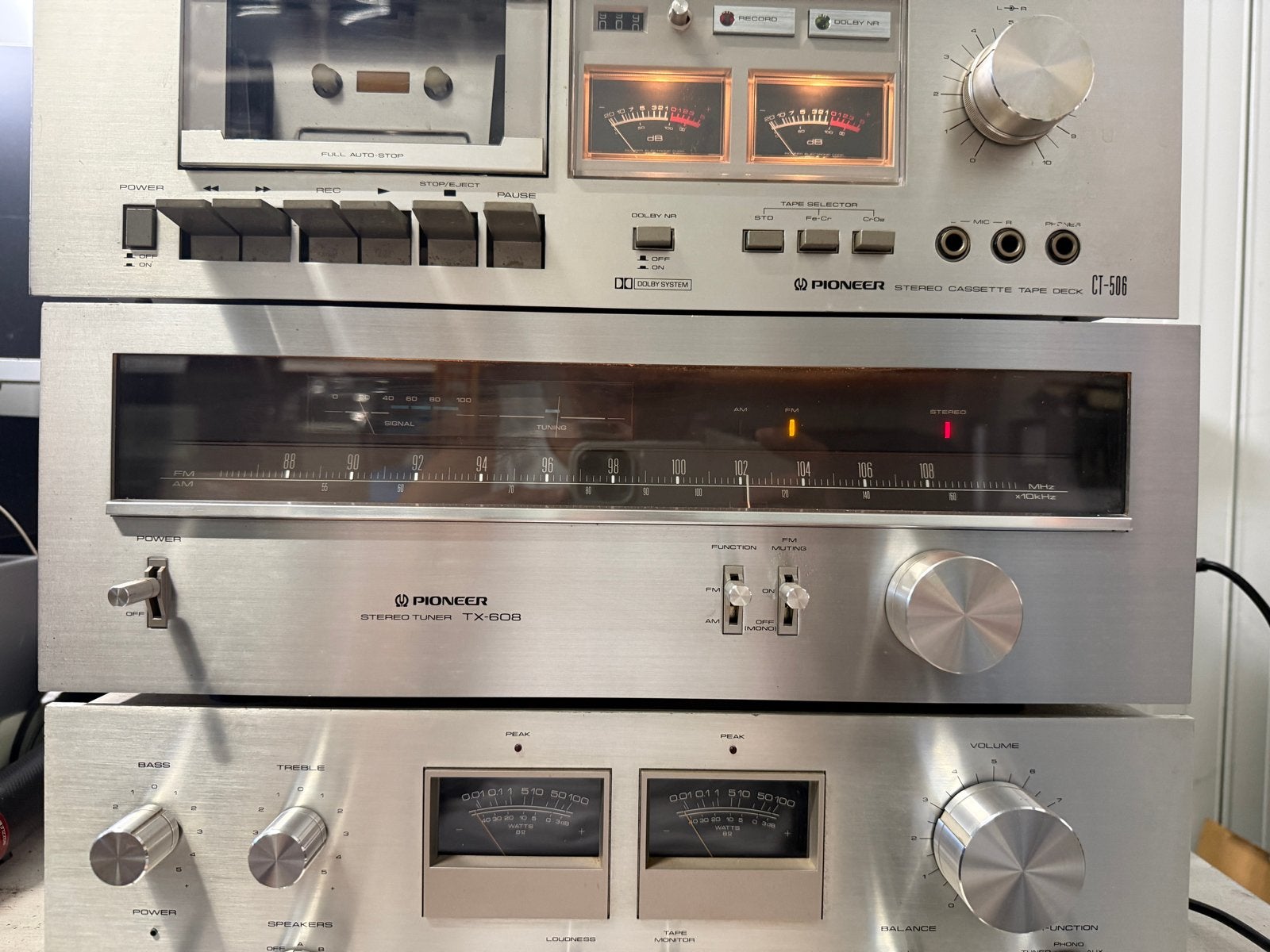 Pioneer stereo set - versterker defect, rest werkt, Ophalen, Pioneer, Pioneer, Cassettedeck