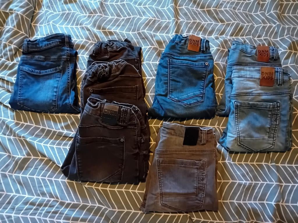 Pakket partij 8 stuks jongen jeans mt 164 broeken kleding, Ophalen of Verzenden, Zo goed als nieuw, Maat 164