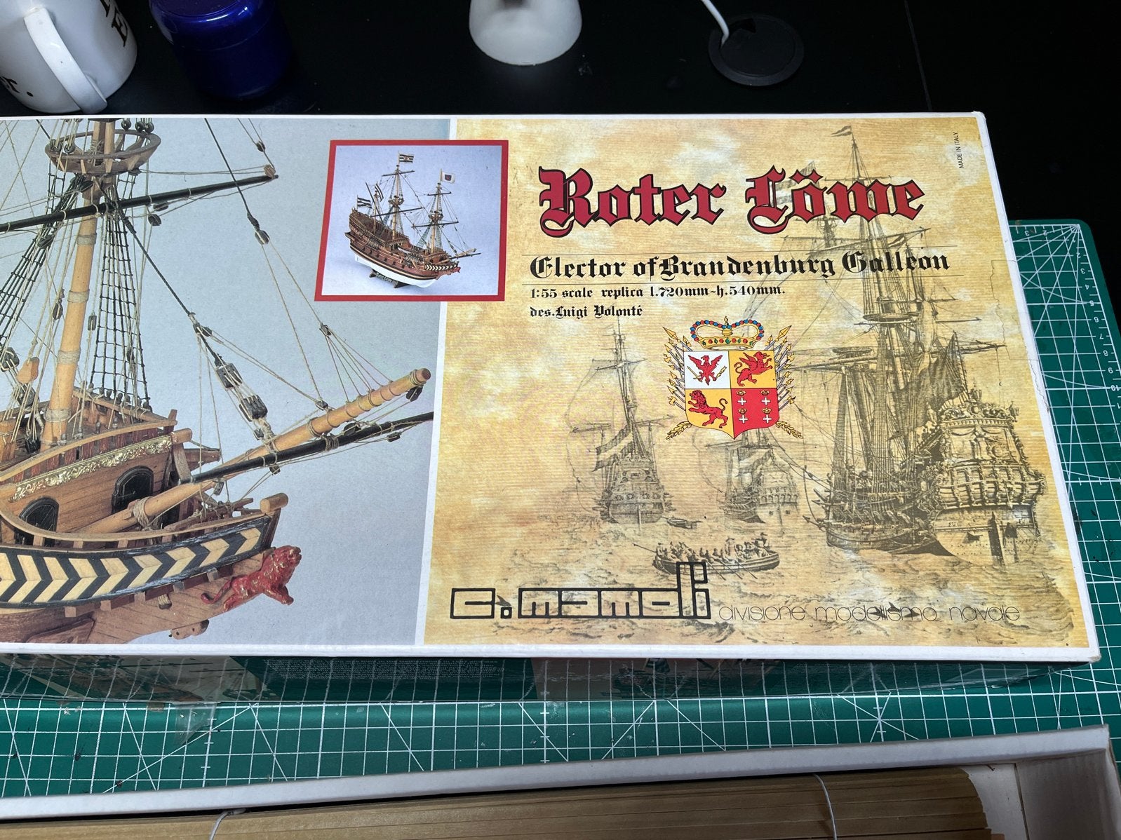 Mamoli Roter Löwe - Elector of Brandenburg Galleon Modelbouw, Hobby en Vrije tijd, Modelbouw | Boten en Schepen, Ophalen of Verzenden
