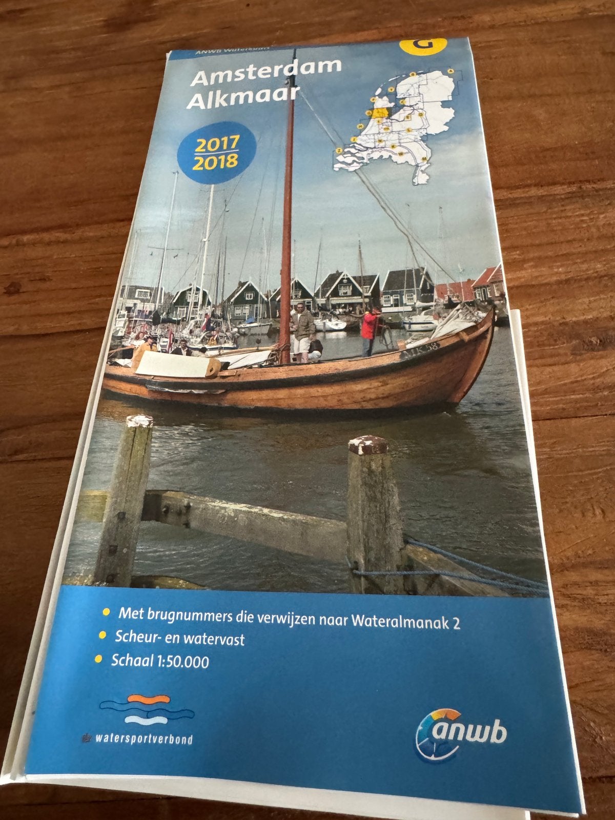 Waterkaart, Ophalen of Verzenden, Zo goed als nieuw, Kaart, Foto of Prent