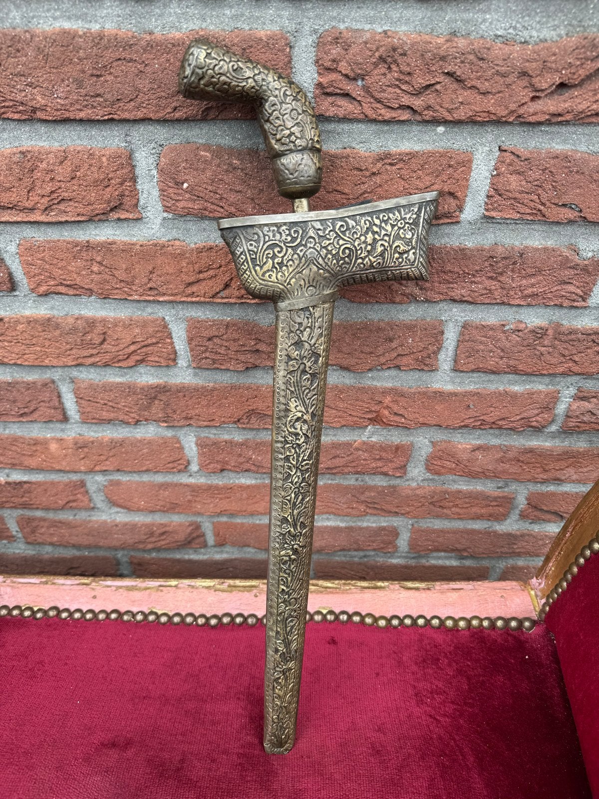 prachtige antieke kris/keris met Schede - 48 cm, Antiek en Kunst, Zilver, Wapen, Handgemaakt, Ophalen of Verzenden