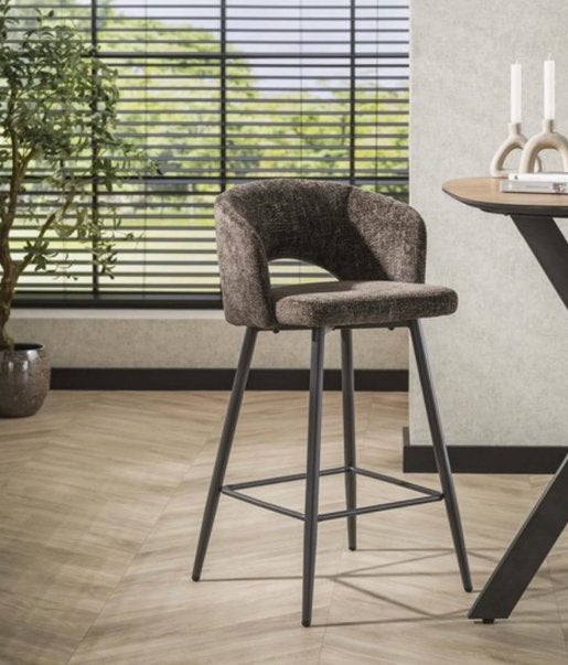 Barkruk / barstoel 2 stuks bruin / brons, 2 krukken, Ophalen, Nieuw, 60 tot 90 cm