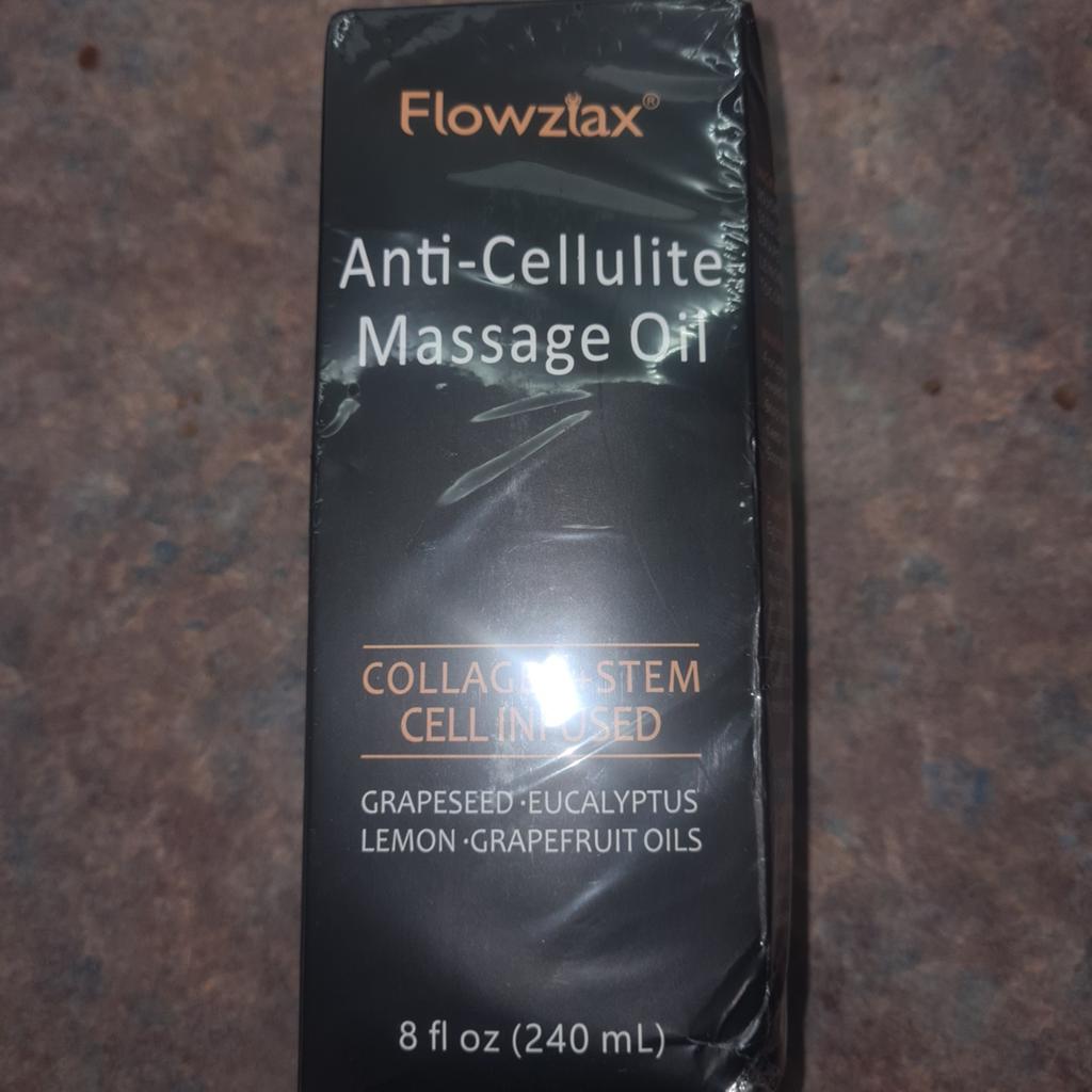Flowzlax Anti-Cellulite Massage Olie - Nieuw, Ophalen of Verzenden, Nieuw, Bodylotion, Crème of Olie