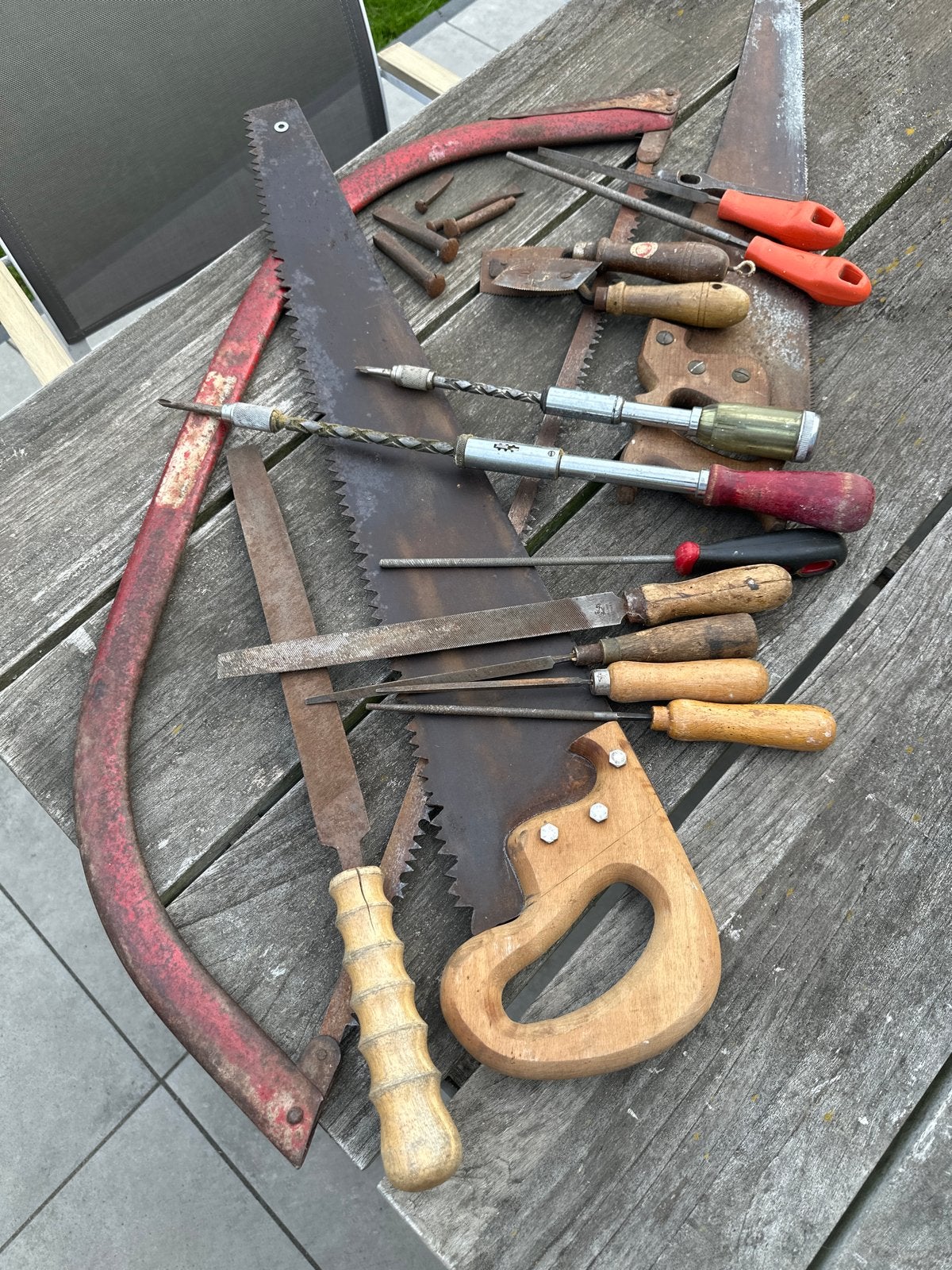 Vintage Gereedschap Collectie: Zagen, Vijlen & Meer, Antiek en Kunst, Antiek | Gereedschap en Instrumenten, Ophalen