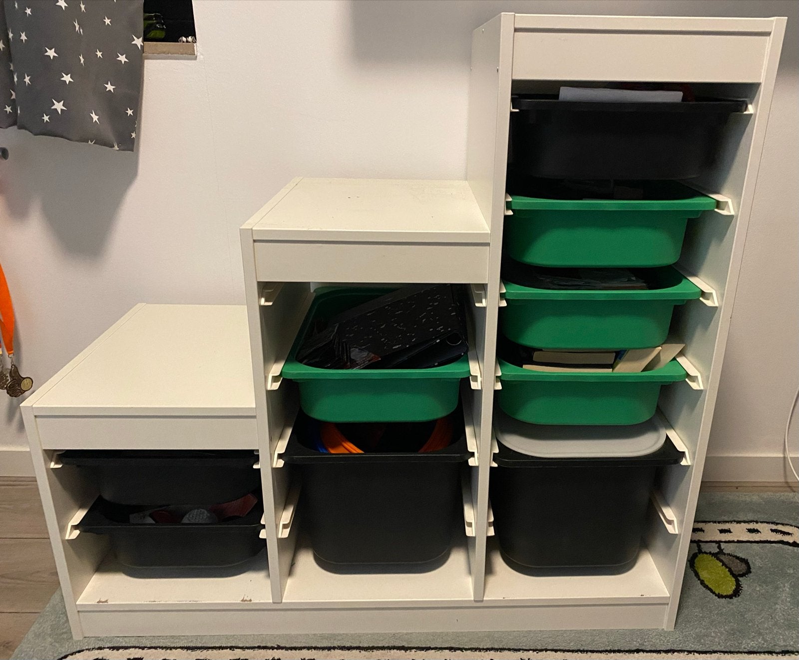 IKEA TROFAST Opbergcombinatie met Bakken - Wit, Ophalen, Gebruikt