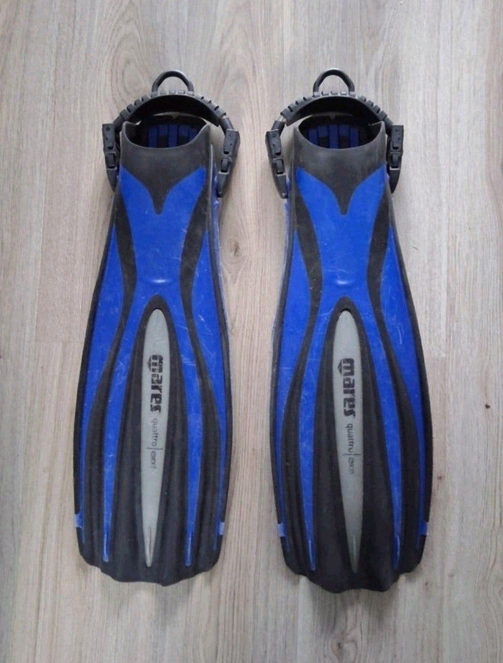 Te koop: Mares Quattro excel vinnen. XL. Rvs straps met lus., Watersport en Boten, Duiken, Ophalen of Verzenden, Gebruikt, Zwem- of Duikvliezen