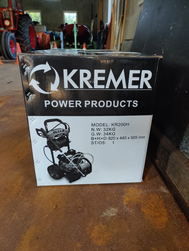 Kremer KR200H Hogedrukreiniger–Benzinemotor–NIEUW in doos, Ophalen, Nieuw, Benzine, Kremer