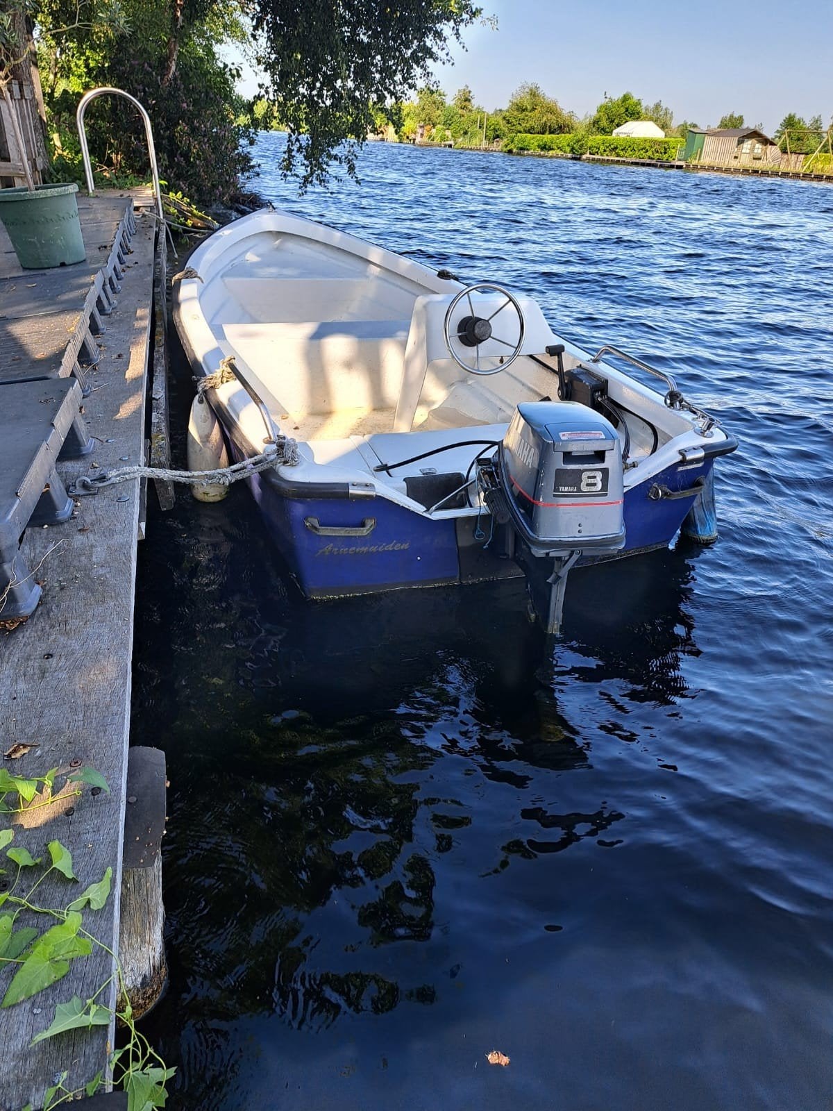 Fijn console bootje met 8pk Yamaha, Ophalen of Verzenden, Gebruikt