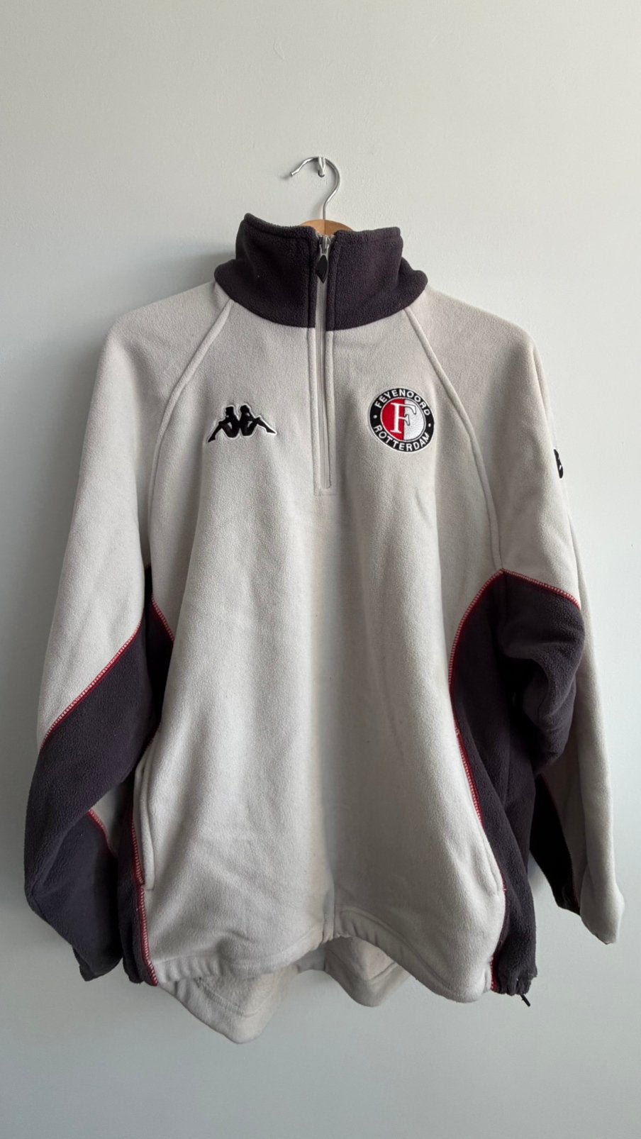 Originele Kappa Feyenoord Fleece Quarter Zip–Maat M–Vintage, Ophalen of Verzenden, Zo goed als nieuw, Feyenoord, Overige typen