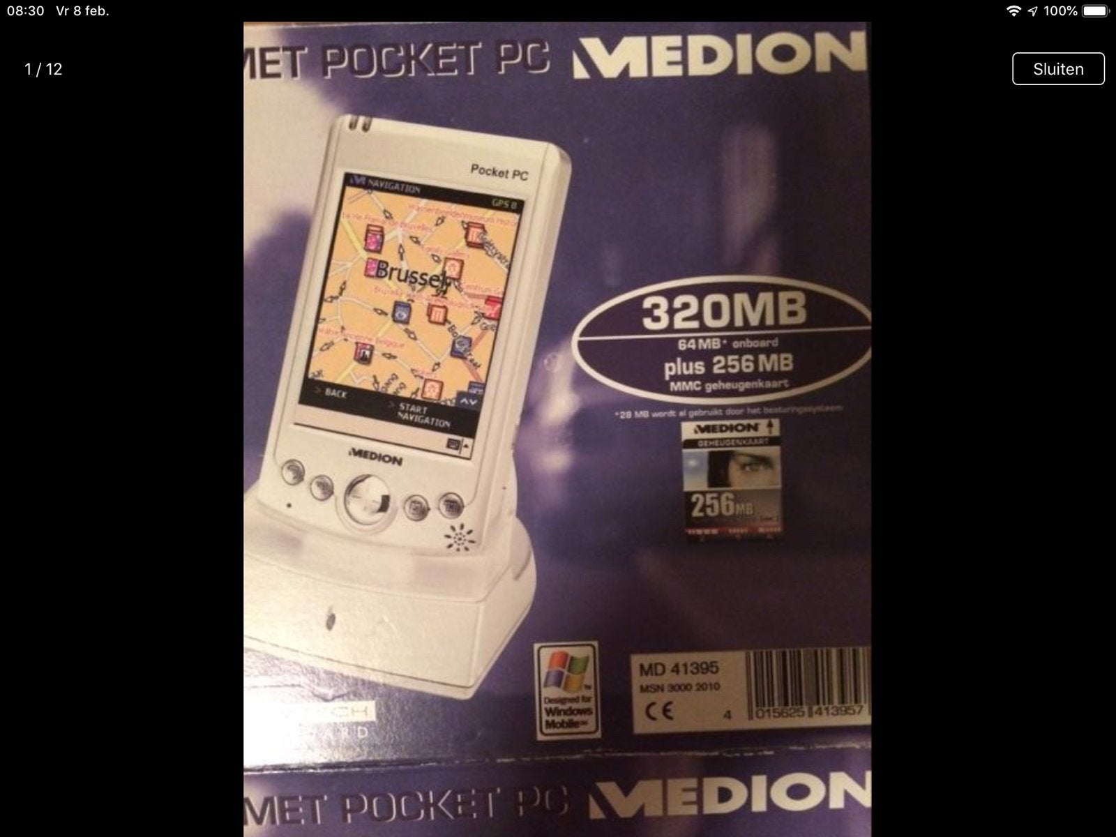 Medion Mobiel GPS Navigatiesysteem met Pocket PC, Ophalen of Verzenden, Gebruikt