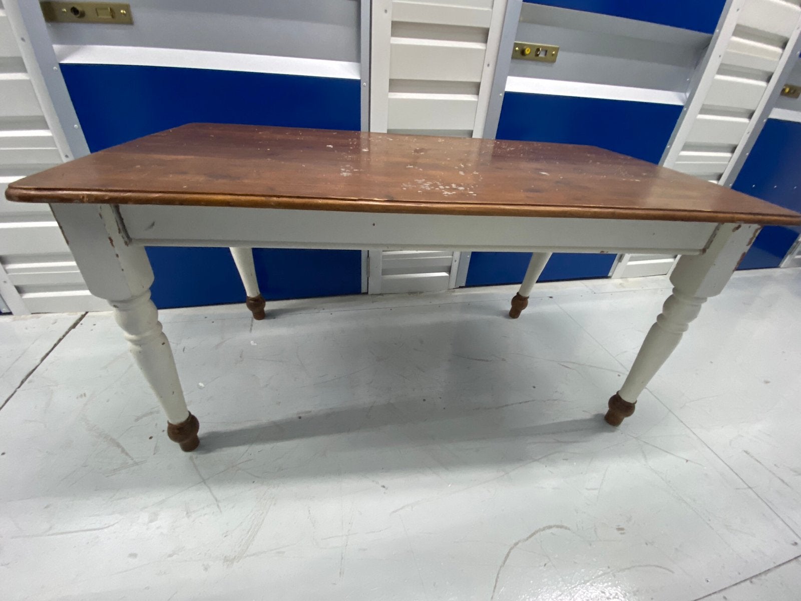 Brocante houten eettafel authentiek landelijk, Ophalen of Verzenden
