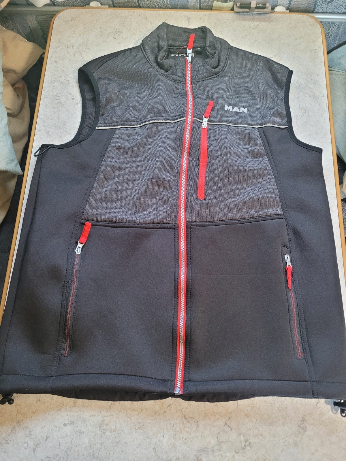 MAN Softshell trucker bodywarmer maat XL, Kleding | Heren, Bodywarmers, Zwart, Ophalen of Verzenden, MAN, Maat 56/58 (XL)