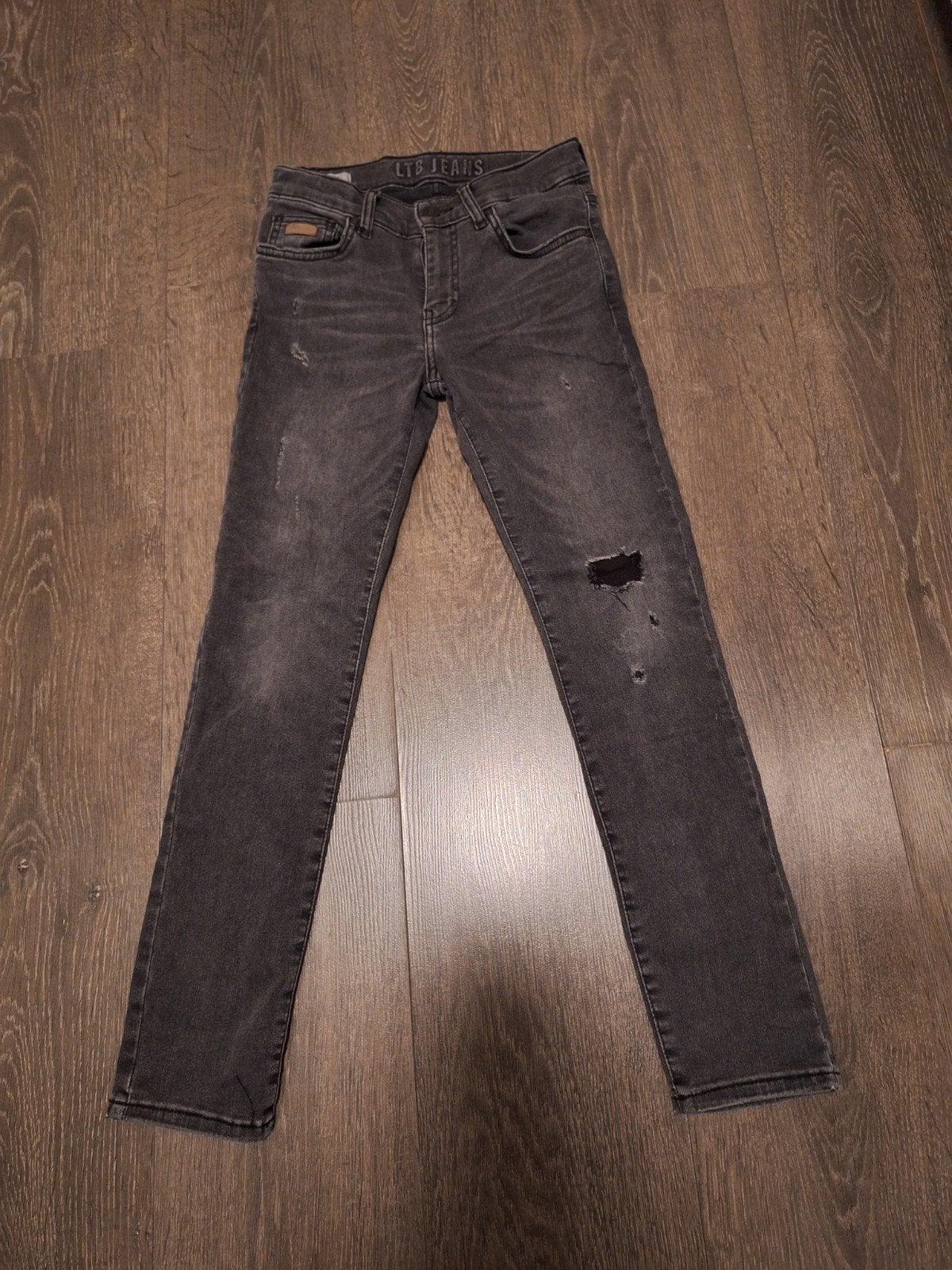 LTB Jeans Jim Boys - Zwarte spijkerbroek maat 140, Broek, Gebruikt, Ophalen of Verzenden, Jongen