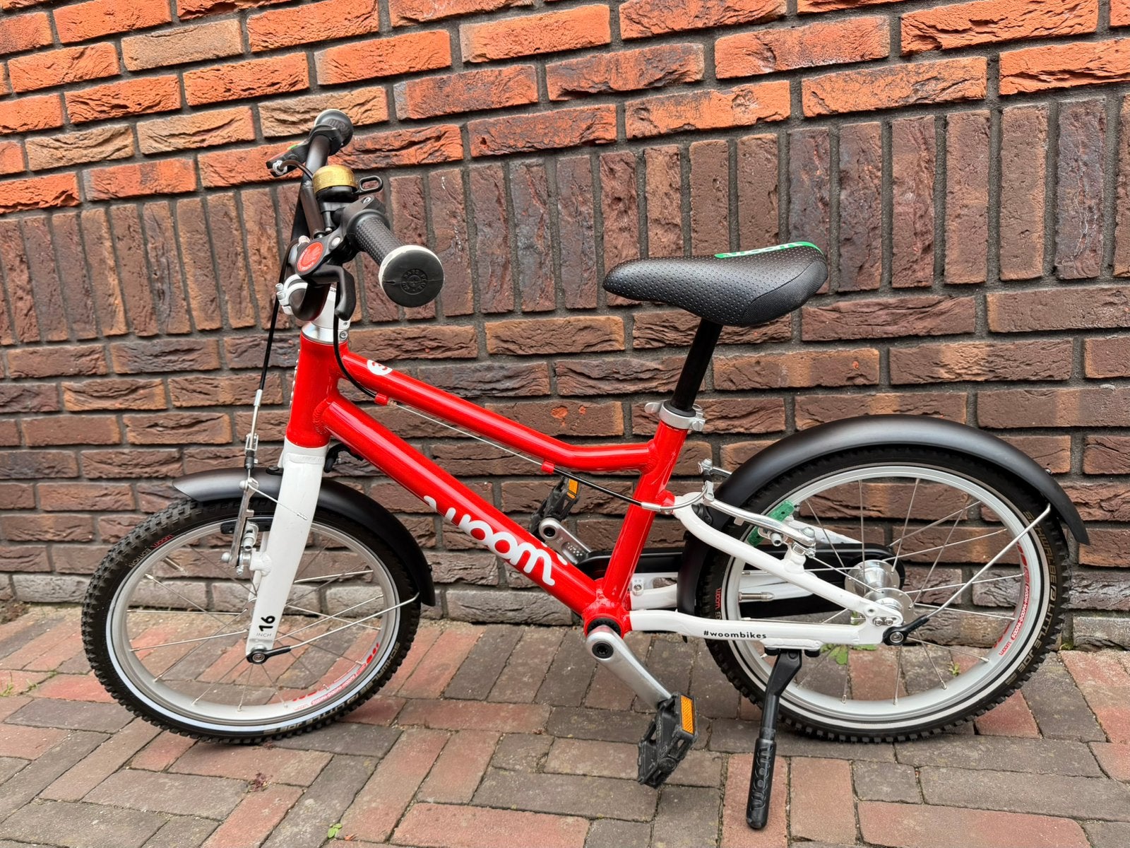 Woom Go 3 kinderfiets - 16 inch - Rood, Ophalen, Zo goed als nieuw, 16 tot 20 inch