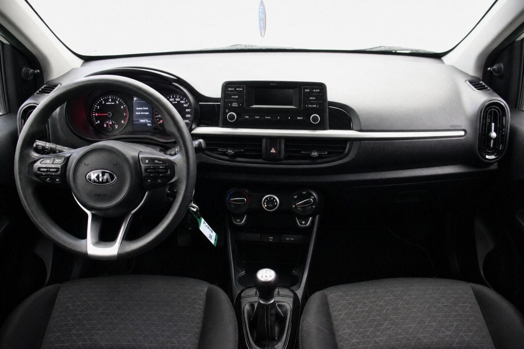 Kia Picanto 1.0 DPI ComfortLine 5 Deurs - Airco, Cruise, Voorwielaandrijving, Gebruikt, Met garantie (alle), Wit