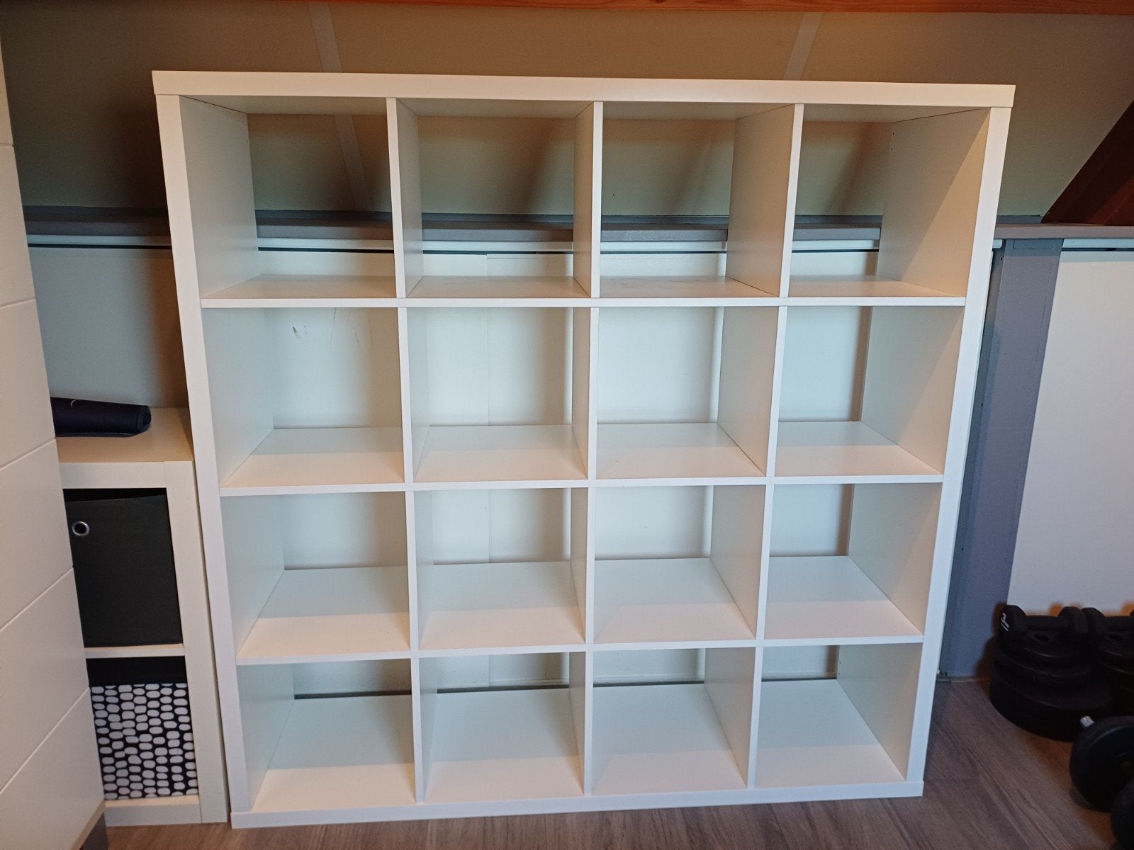 Nieuwstaat Ikea Kallax 4 x 4 wit 16 vaks kast, Ophalen, Zo goed als nieuw