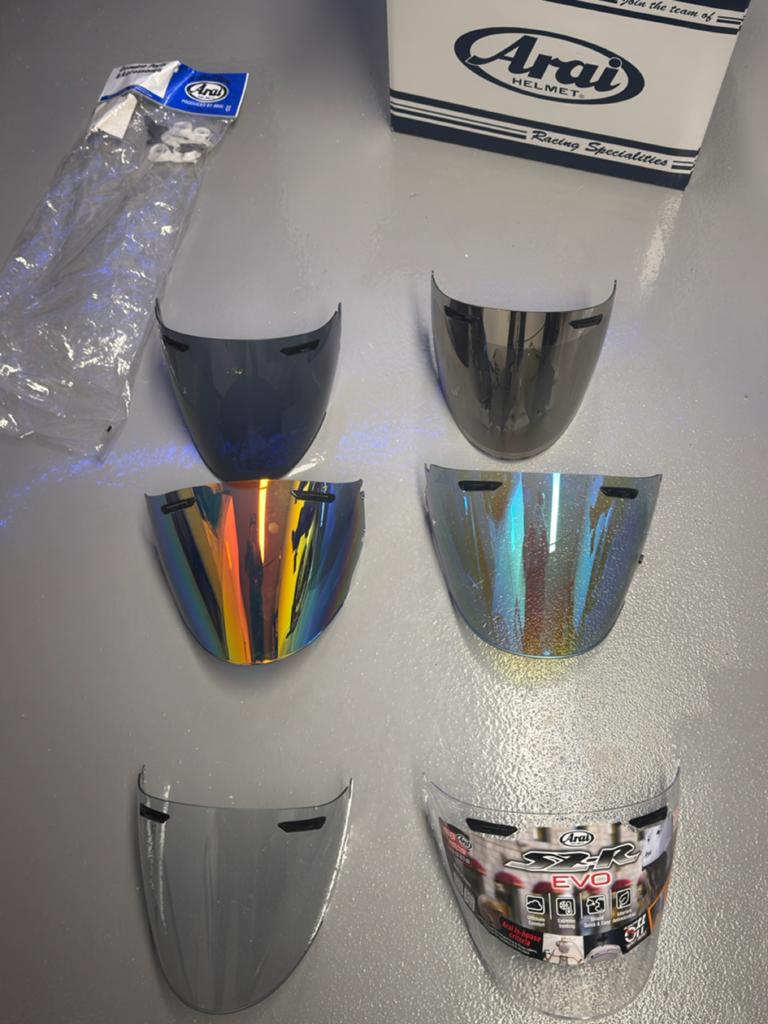 Arai vizier VAS - Diverse kleuren en types, Ophalen of Verzenden, Tweedehands, Integraalhelm, Arai