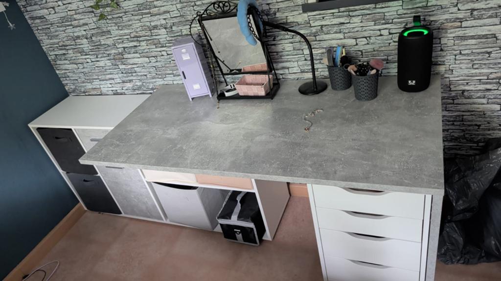 Flexibel bureau: 210x67x74cm, om te vormen tot hoekbureau, Huis en Inrichting, Bureaus, Ophalen