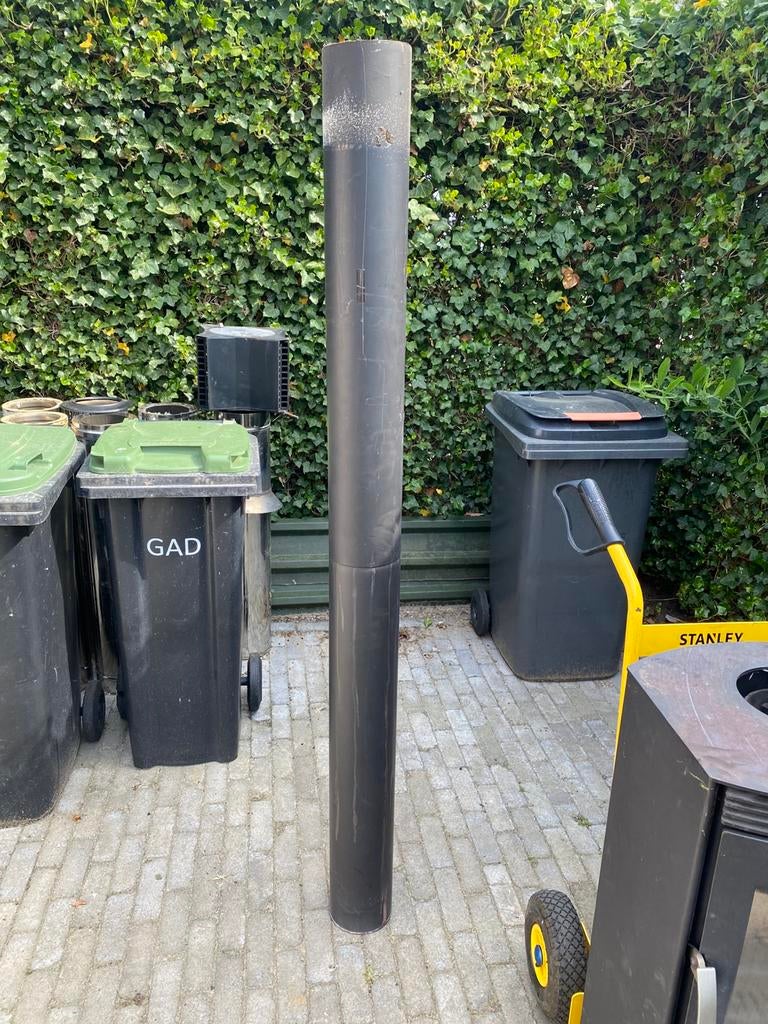 Openhaard rookgasbuis dubbelwandig dakdoorvoer compleet, Ophalen, Gebruikt