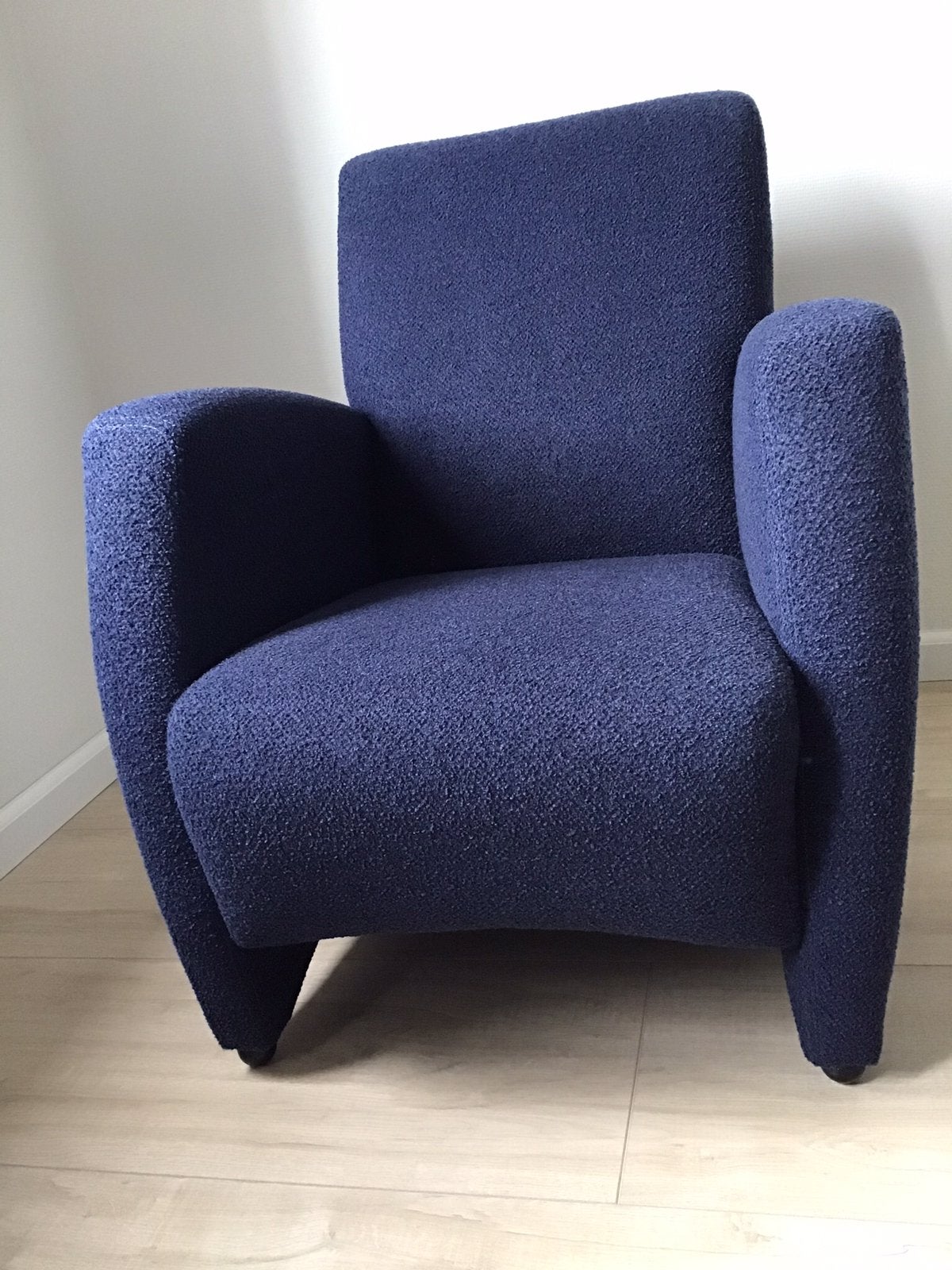 Blauw stoeltje/fauteuil Gratis, Huis en Inrichting, Ophalen, Gebruikt, 75 tot 100 cm, Stof
