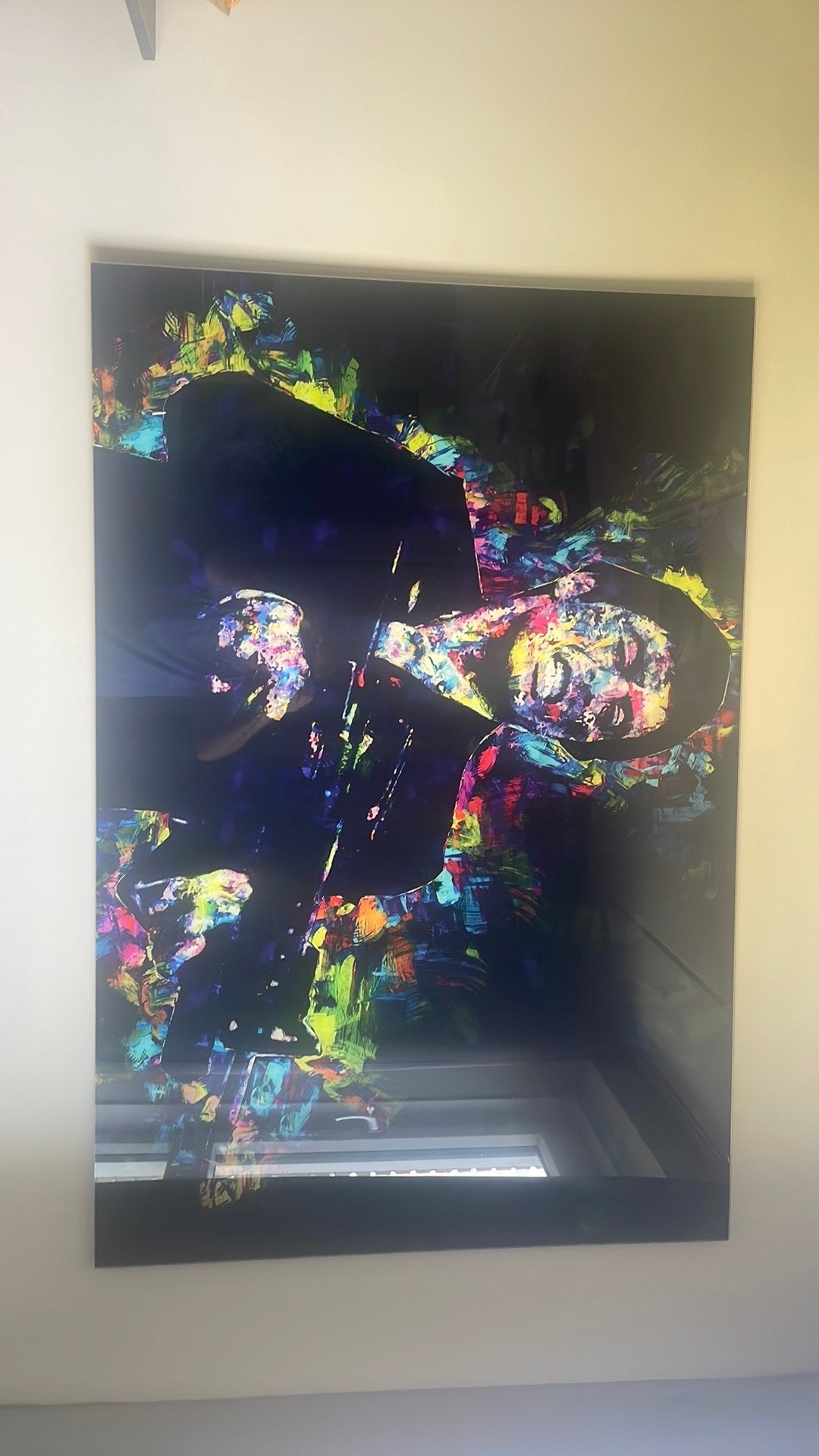 Tony montana schilderij glas, Ophalen